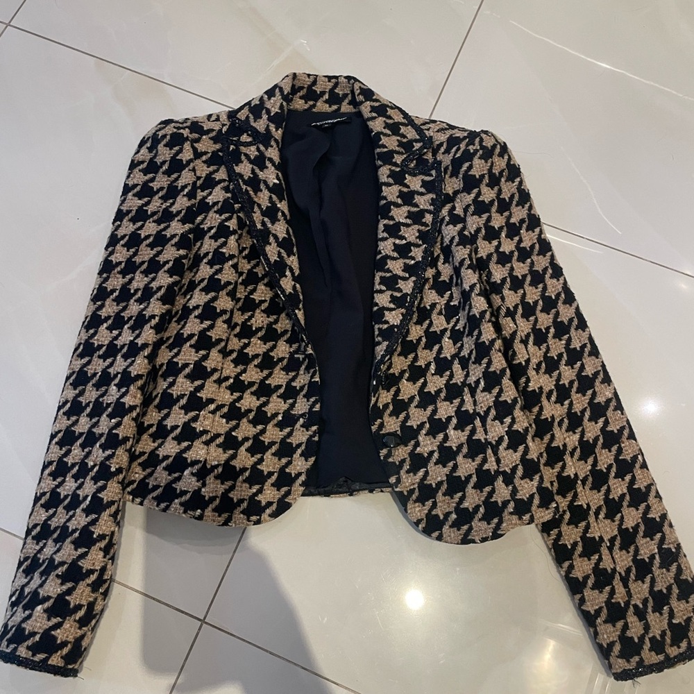 Betsey Johnson Houndstooth Blazer